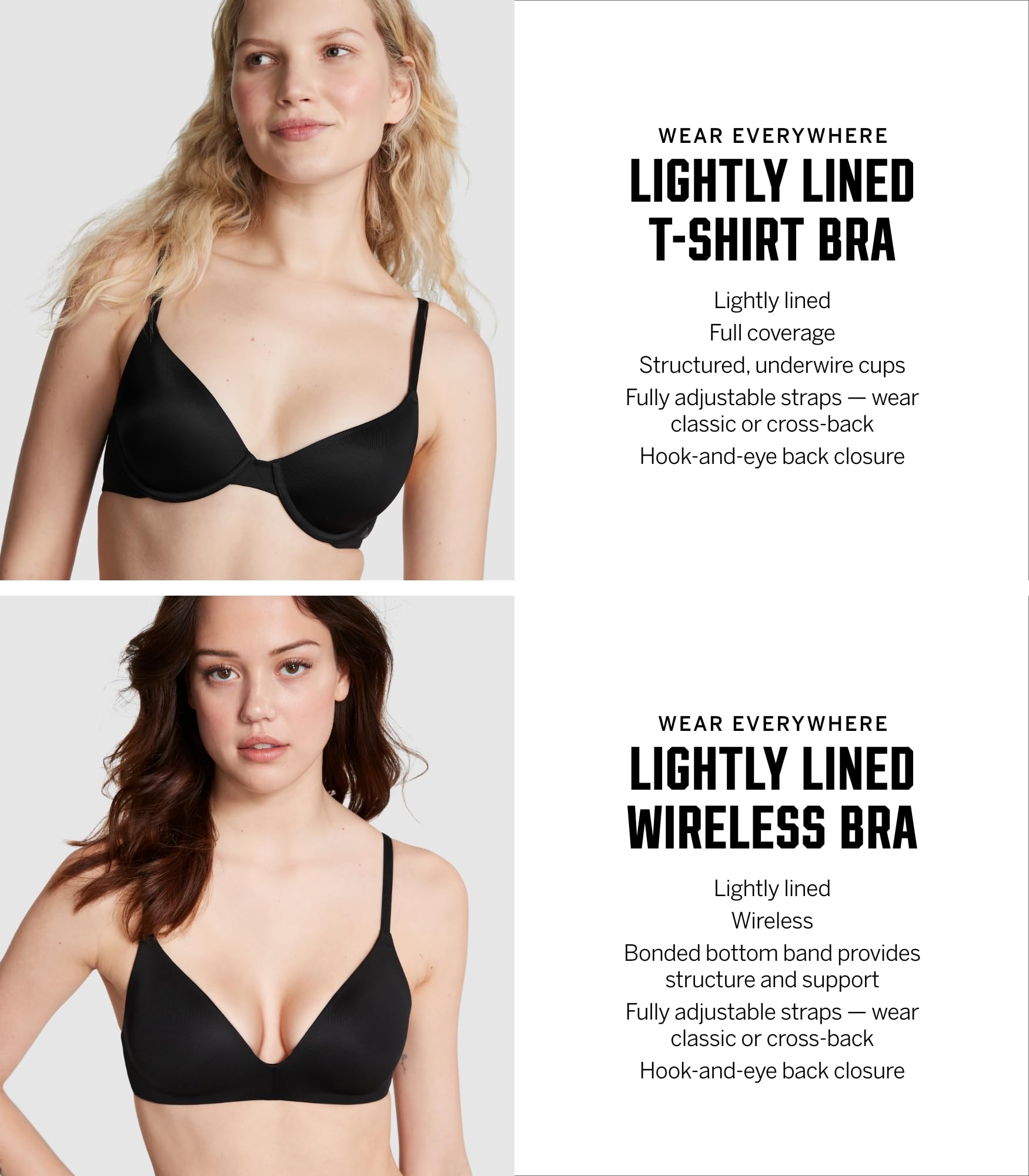 Victoria's Secret Pink Wear Everywhere Lightly Lined T Shirt Bra, Bras for Women, Pink Tulip, 38D