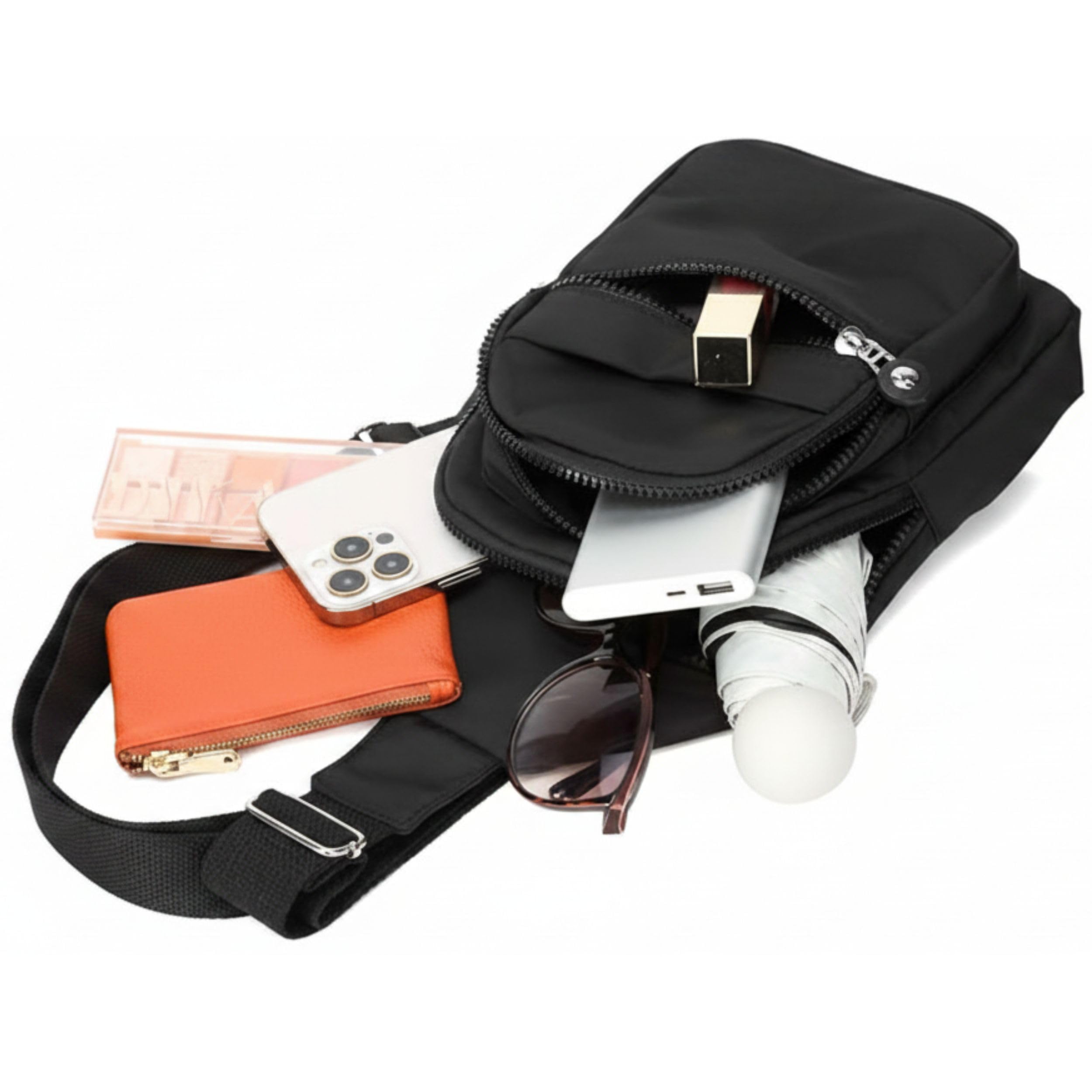 Crossbody Bags for Women Men Trendy Sling Bag Backpack Casual Chest Bag with Convertible Shoulder Strap