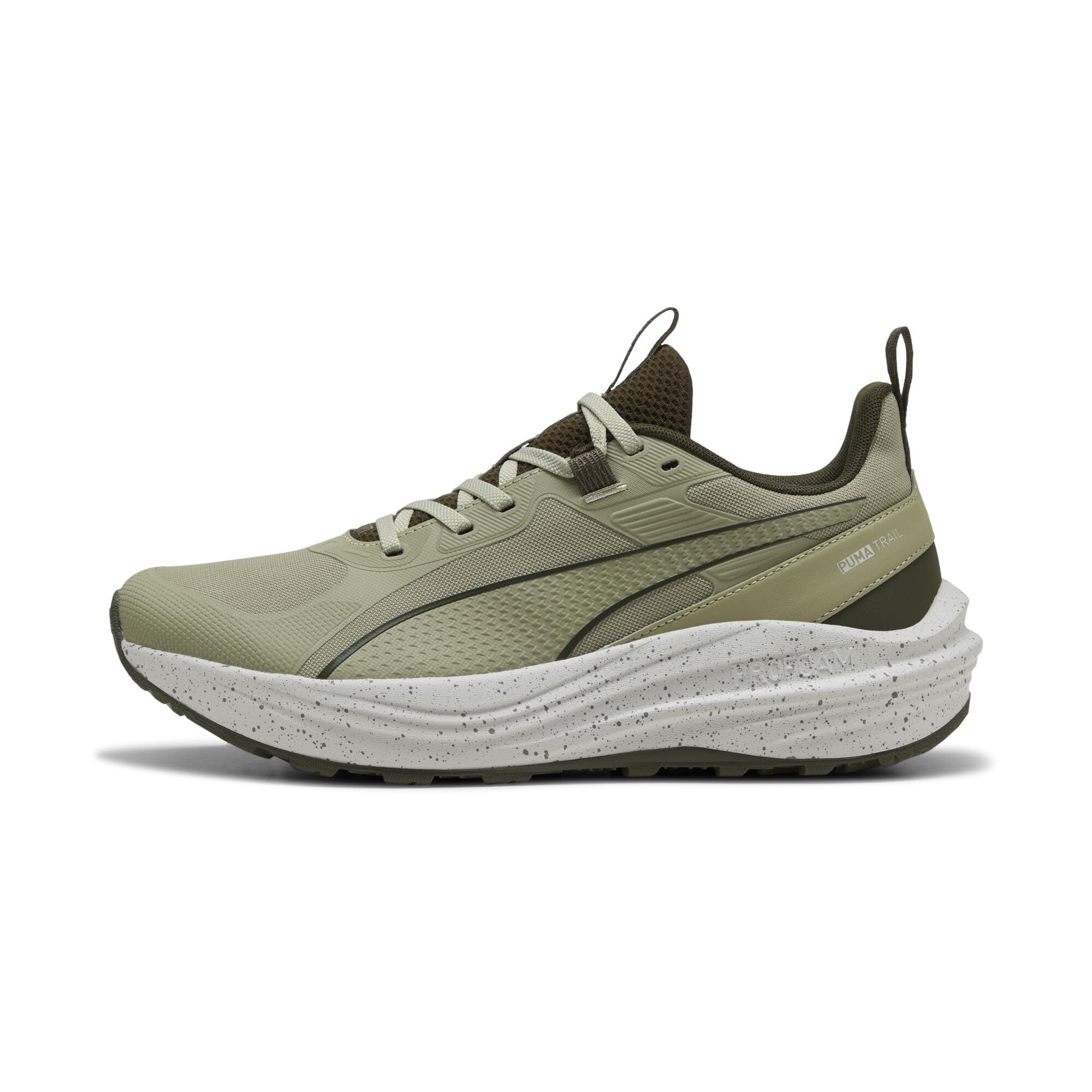 Puma Men's Flare PRO Trail Running Shoes, Dark Olive-Lux Army-Desert Dust, 11