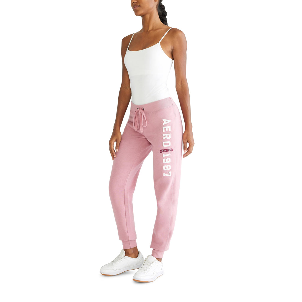 Aero Logo Cinch/Jogger Pant- Arches- 1987, Fox Glove, M
