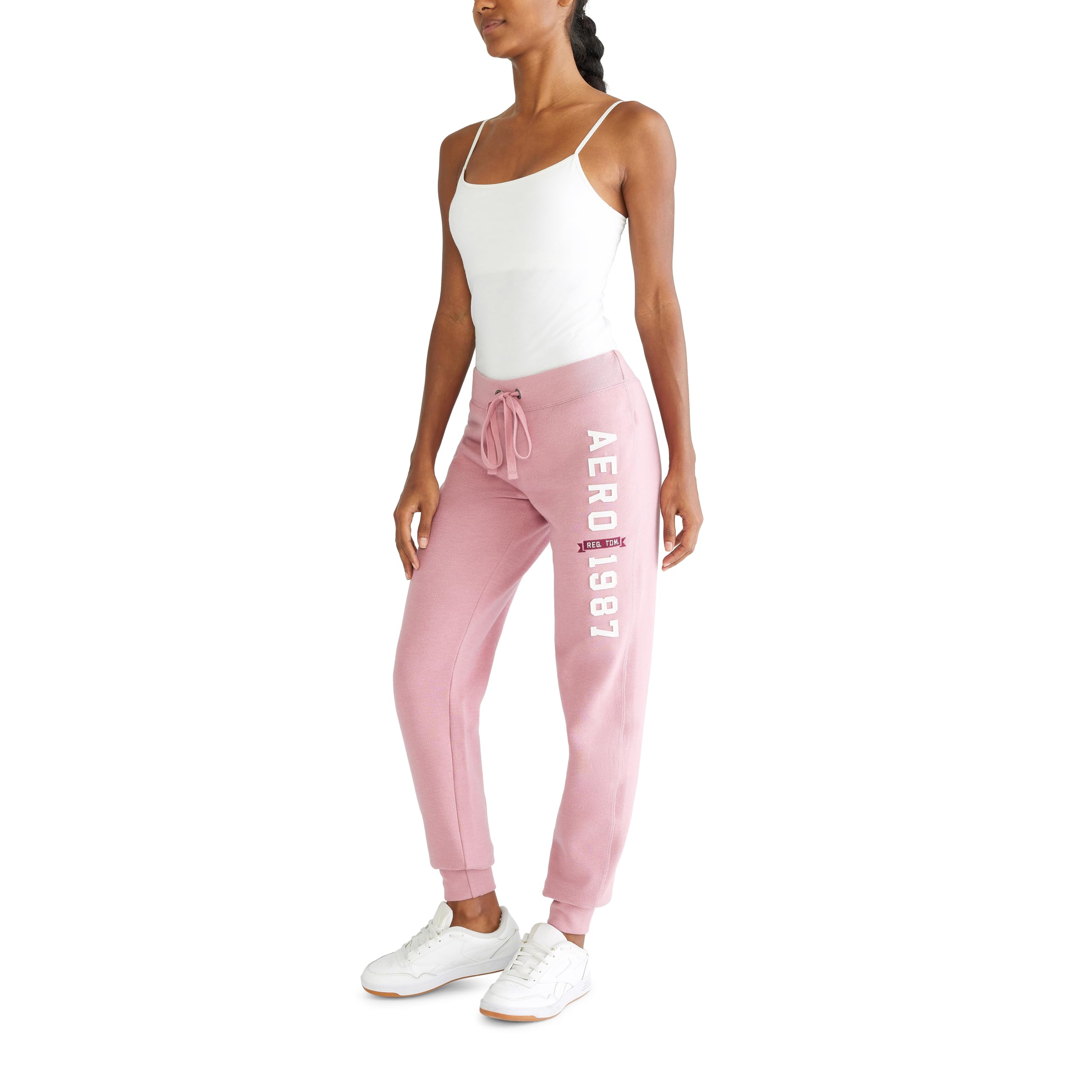 Aero Logo Cinch/Jogger Pant- Arches- 1987, Fox Glove, M