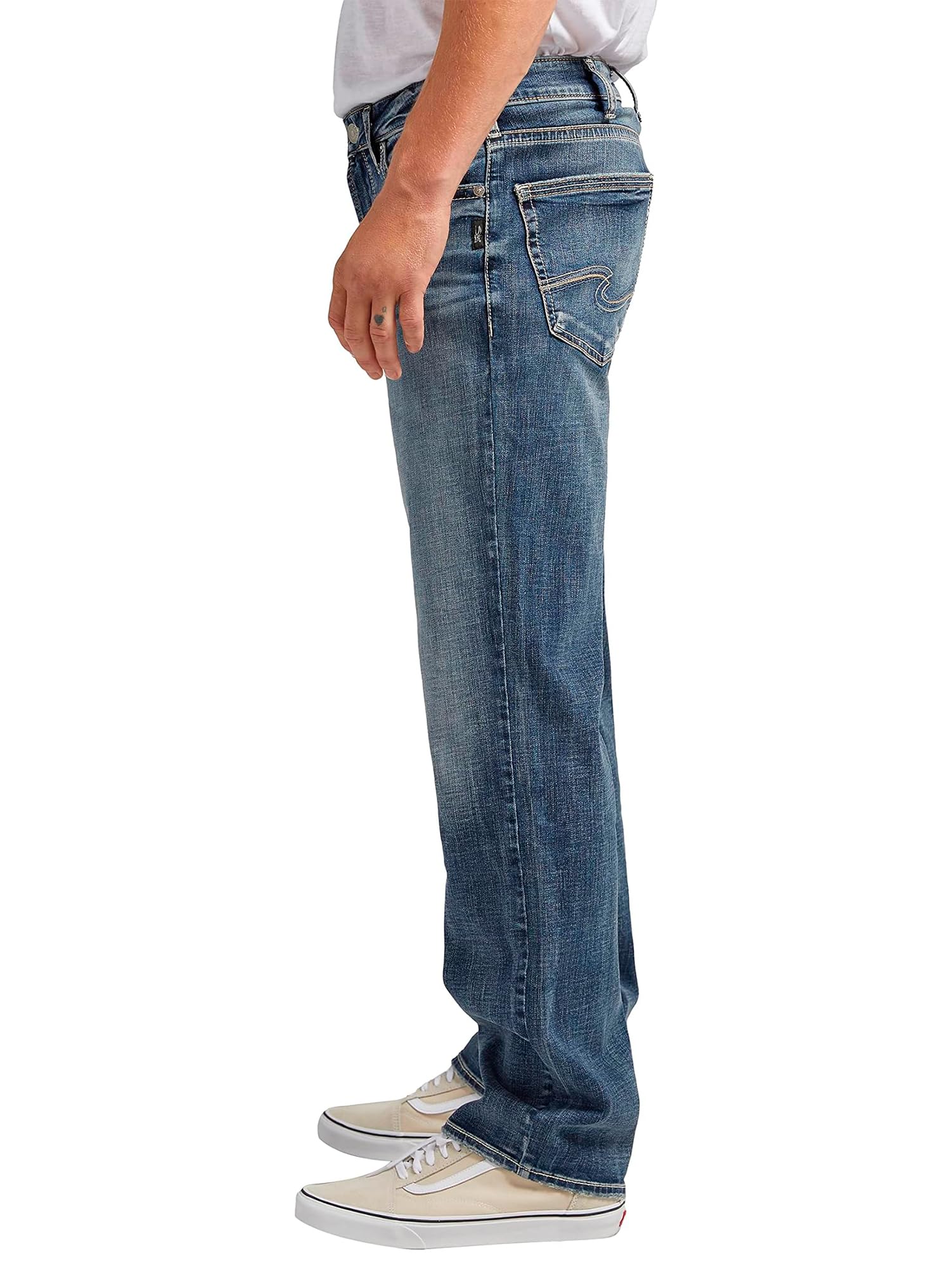 Silver Jeans Co. Men's Grayson Classic Fit Straight Leg Jeans, Dark Wash SDK312, 40W x 32L