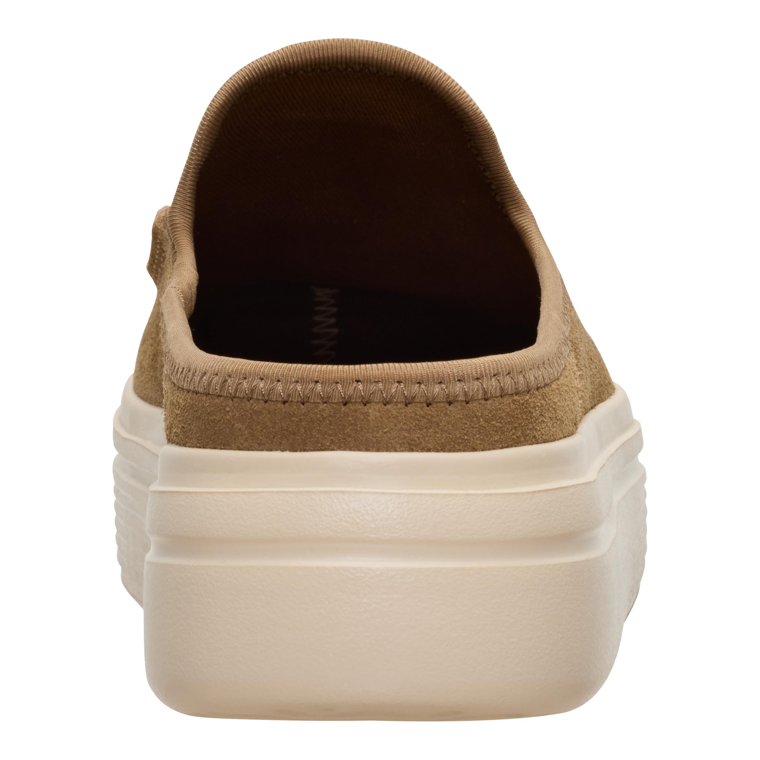HEYDUDE Women's Austin Lift Platform Mule Light Brown Size 8 | Casual Slip-On Shoes | Lightweight, Comfortable, Stylish Everyday Footwear