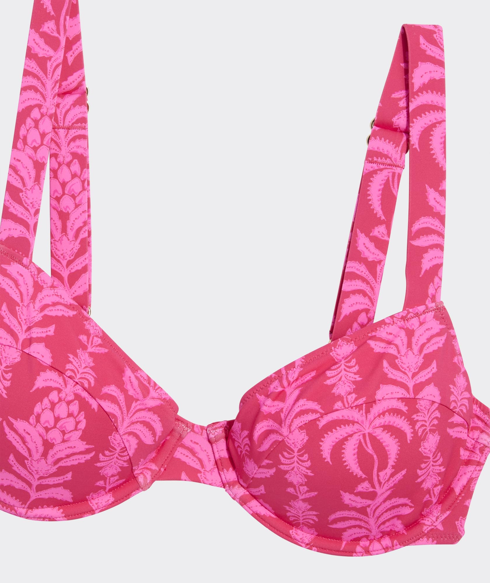 vineyard vines Amagansett Underwire Bikini Top, Coral Punch Print, S