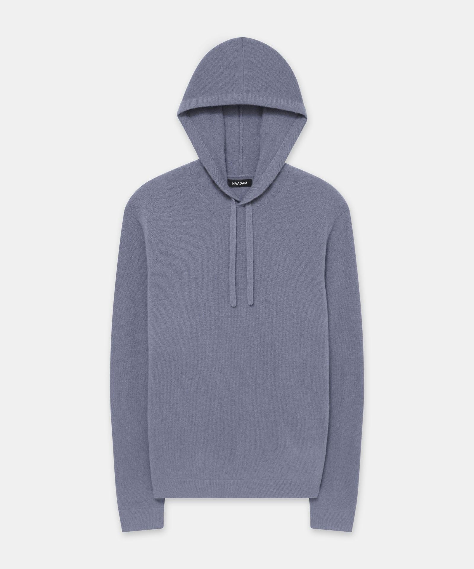 NAADAM Mens The Off-Duty Cashmere Hoodie Slate Blue