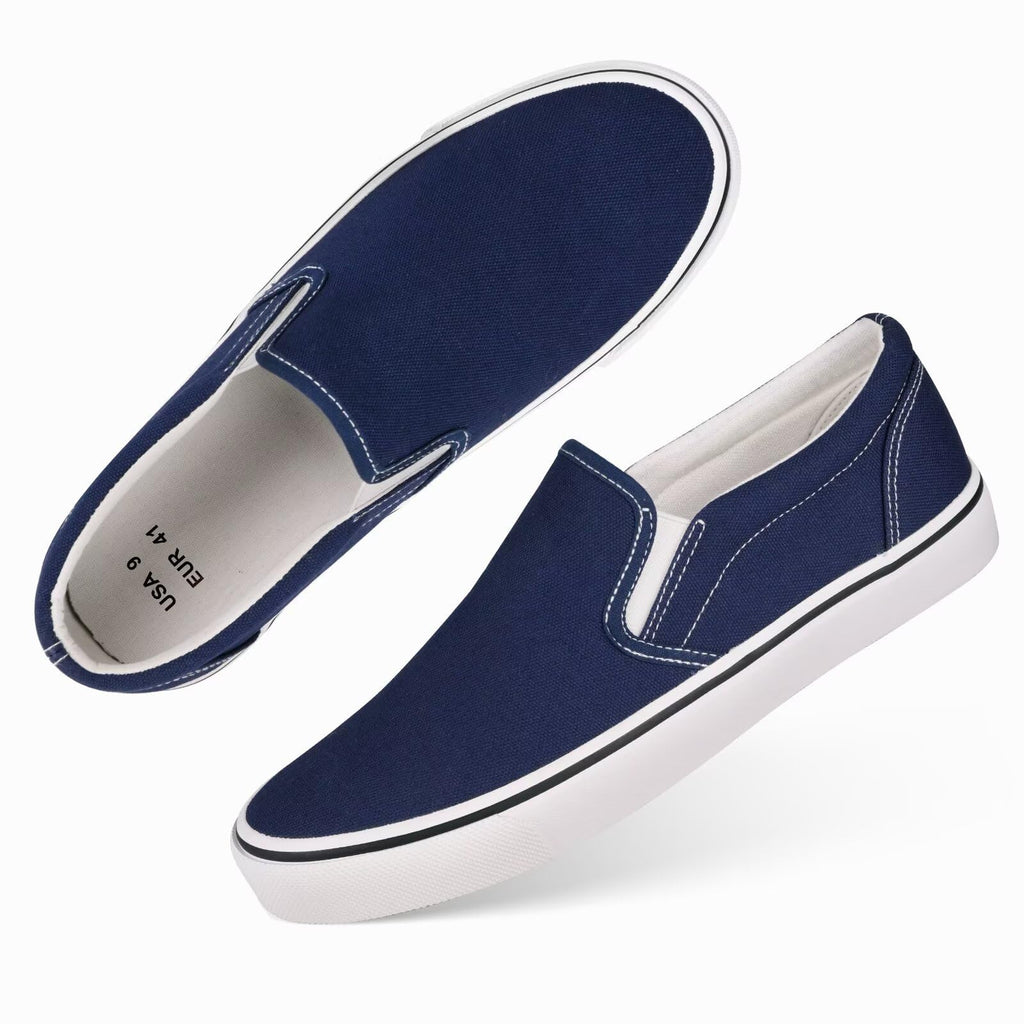 Mens Classic Slip on Canvas Shoes Casual Loafers Fashion Sneakers