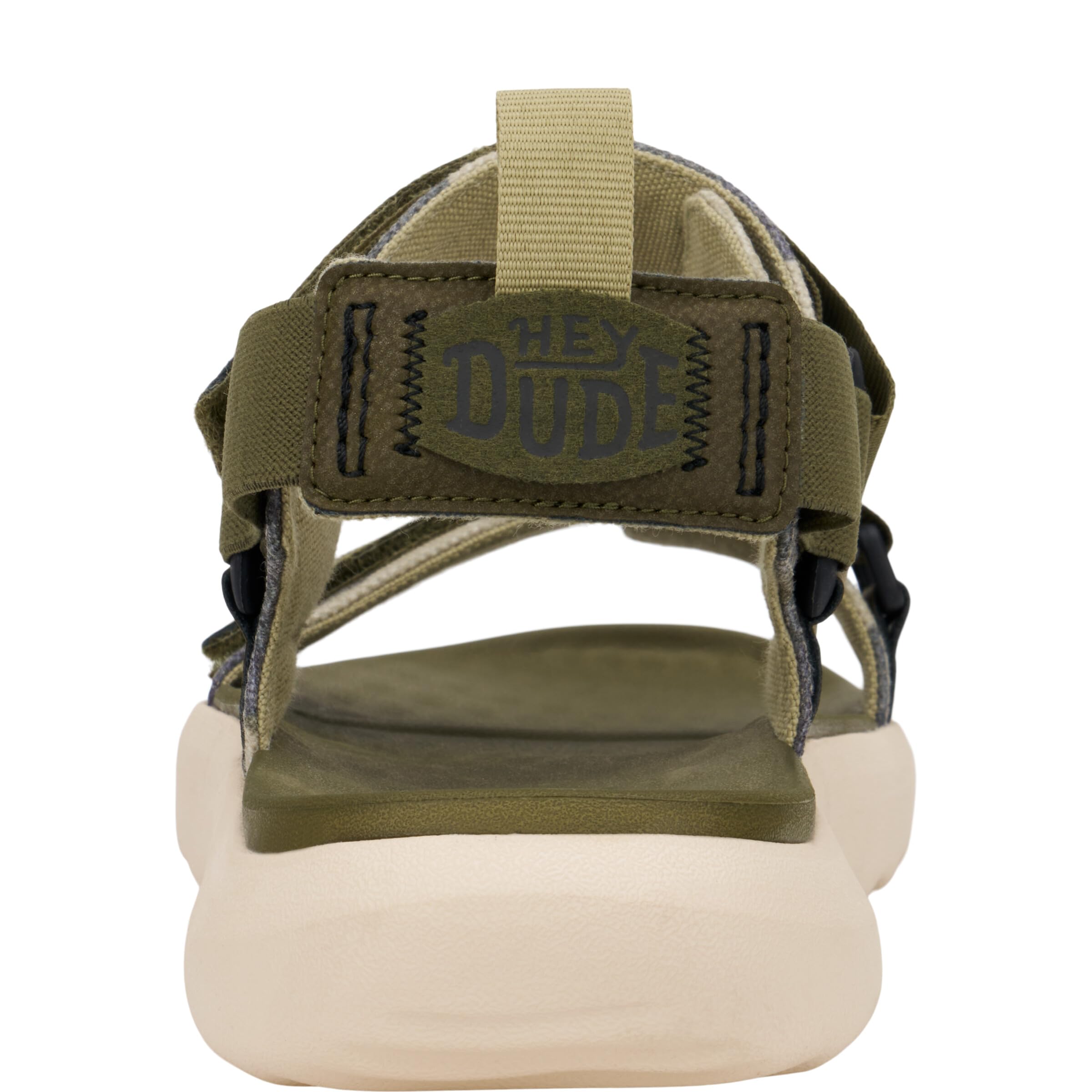HEYDUDE Men's Carson Sandal Green Camo