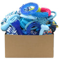 Beiker 20 Pack Puppy Chew Toys - Blue Dog Teething Toys for Puppies, Puppy Teething Rings and Ropes, Rubber Toy Bundle for Small Dogs, Cute Interactive Dog Balls for Small Breed