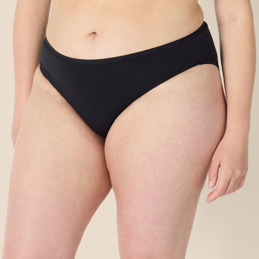 Amazon Essentials Women's Breathable Cotton Bikini Brief Underwear with Full Coverage, Pack of 10, Black/Grey Heather/Light Pink/White, X-Large