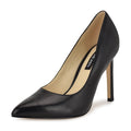 Nine West Women's Tatiana Pump, Black Leather, 8.5