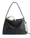 Missnine Hobo Bag for Women Designer Purse Shoulder Handbags Vegan Leather Tote Bag Large Crossbody Bags with Multi-Pockets, Black