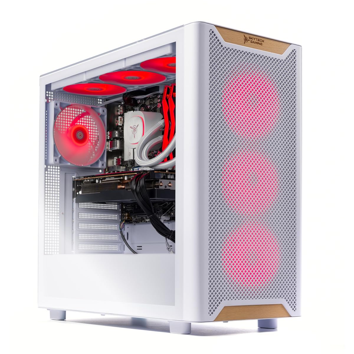 Skytech Gaming Chronos 3 Desktop PC, Intel i7 14700F 2.1 GHz (5.3GHz Turbo), NVIDIA RTX 5060 Ti 16GB, 1TB NVMe SSD, 16GB DDR5 RAM 5200, 850W Gold ATX 3 PSU, 360mm ARGB AIO, Wi-Fi, Win 11