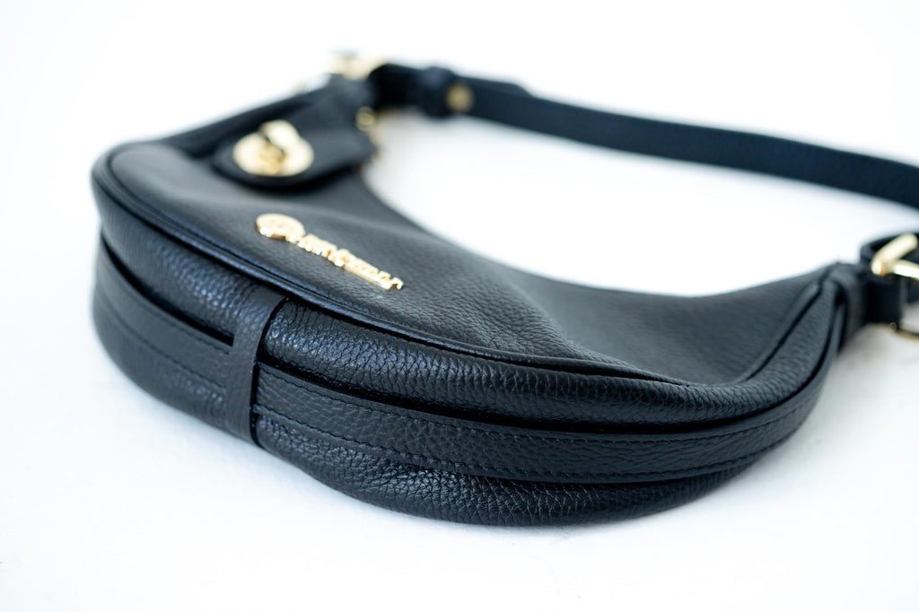 Baroncelli Small Leather Designer Crossbody Purse, Genuine Italian Crafted, Designed and Made in Italy