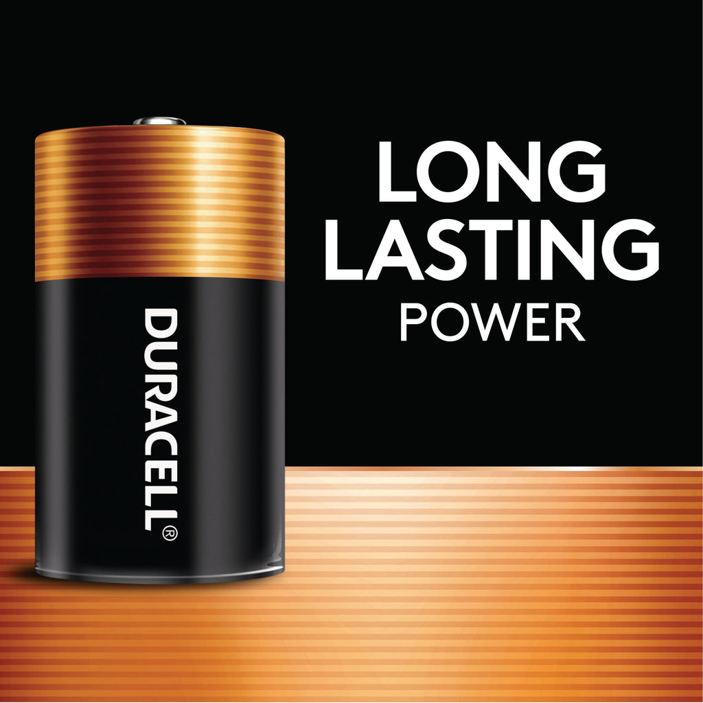 Duracell Coppertop C Batteries, 8 Count Pack, C Battery with Long-lasting Power, All-Purpose Alkaline C Battery for Household and Office Devices