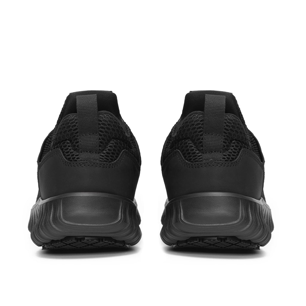 Bruno Marc Women's Non Slip Work Shoes Walking Black & Lightweight Food Service Chef Kitchen Restaurant Resistant Sneakers,Size 8,All Black,BWUMFO2501