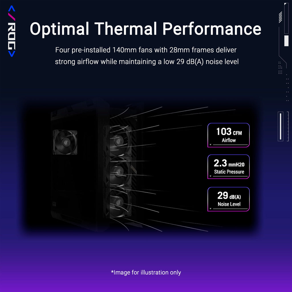 ASUS ROG Strix Helios II EATX mid-Tower Gaming PC case, with Dual Tempered Glass Side Panels, Support for Graphics Cards up to 450mm Long, Graphics Card Braces and Support for up to 420mm radiators