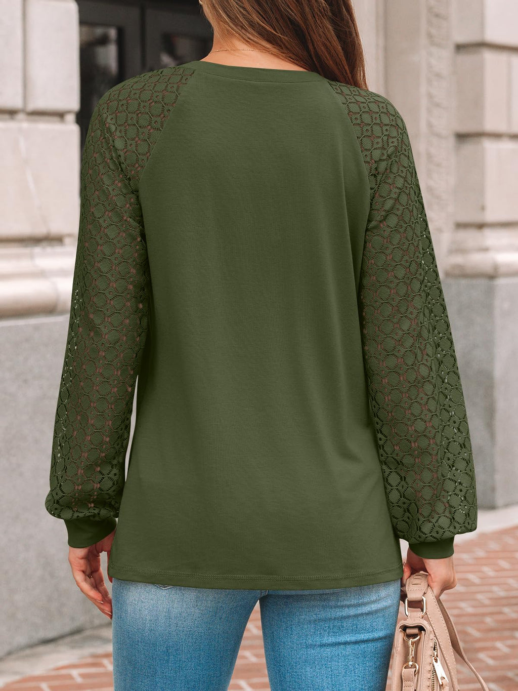 AUTOMET Womens Long Sleeve Shirts Lace Tops 2026 Fall Outfit Casual Blouse