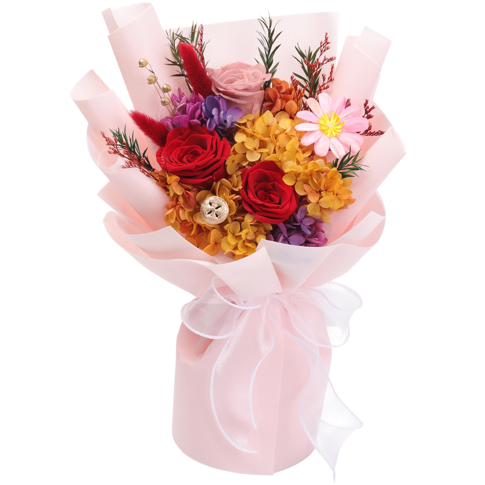 Lovenfold Flowers for Delivery,Preserved Flowers Bouquets,Red Rose Bouquets that Last 1-3 Years,Birthday Flowers Gifts for Women Mom Grandma Wife Friends