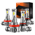 SEALIGHT S1-Pro 9005/HB3 H11/H8/H9 Fog & Light Bulbs, 30000LM 6500K White 9005 H11 Lights, 1600FT Beam, IP67 Waterproof with Fan, 2-Pack for ATV/SUV
