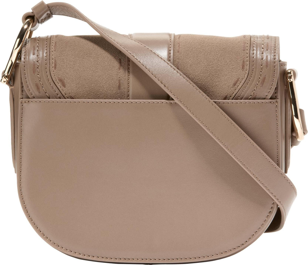 Cole Haan Womens Essential Mini Saddle Bag, Irish Coffee-Whip