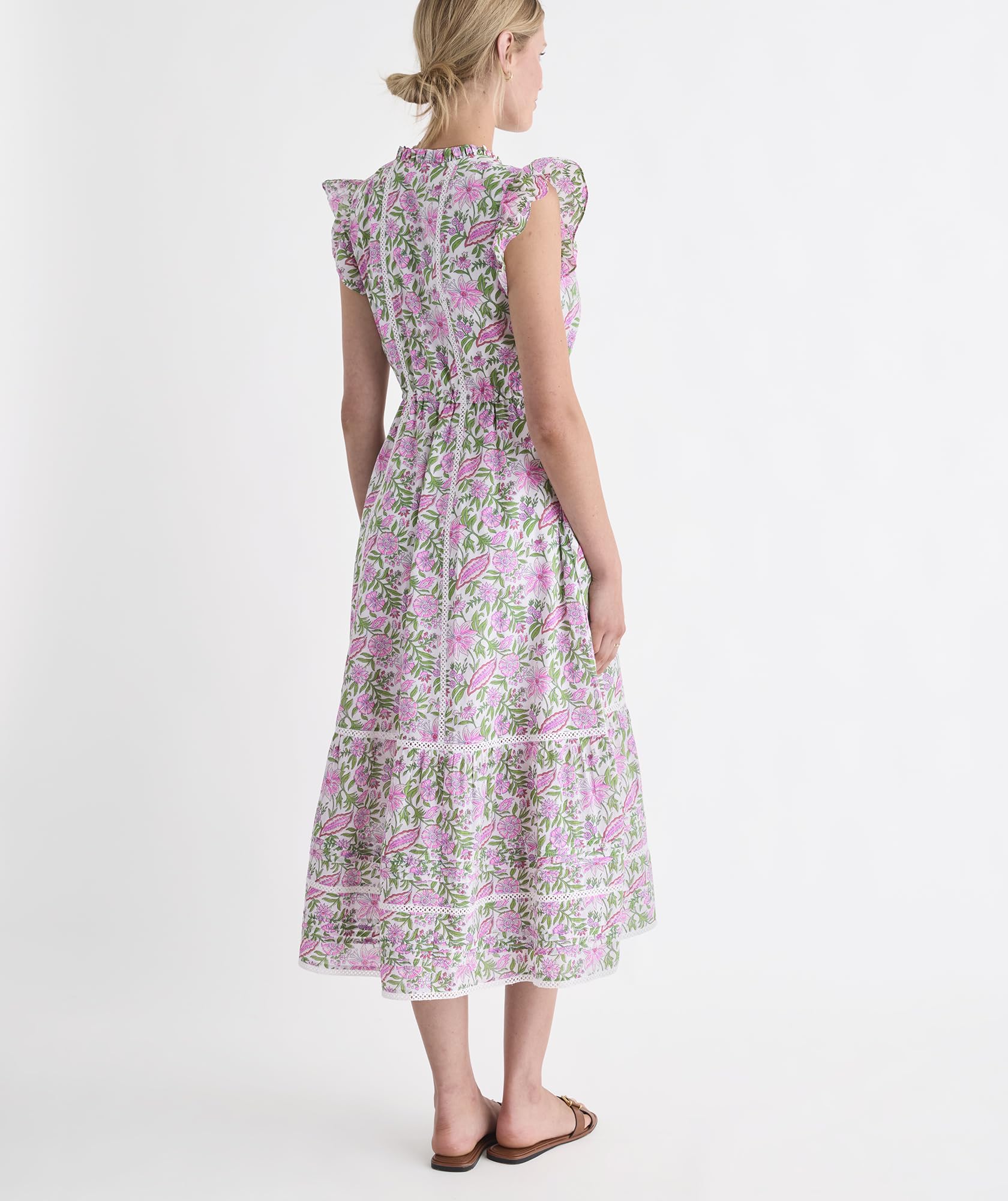 vineyard vines Abigail Dress, White Bayley Block, XS