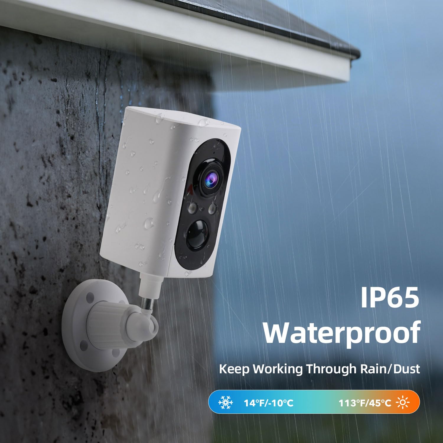 Security Cameras Wireless Outdoor 355° Pan Rotating 2K Color Night Vision Cameras for Home Security WiFi Battery Outdoor Camera Motion Detection 2-Way Talk IP65 Spotlight Siren SD/Cloud Storage 2 Pack