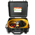 Steauty 12V 75W Fuel Transfer Pump Kit, Moves Up to 110 Gallons Of Gas or Diesel Per Hour, with High Elastic Fuel Pipe & 2 Power Cables, Great for Vehicles, Boats, Equipment, Gasoline, Diesel