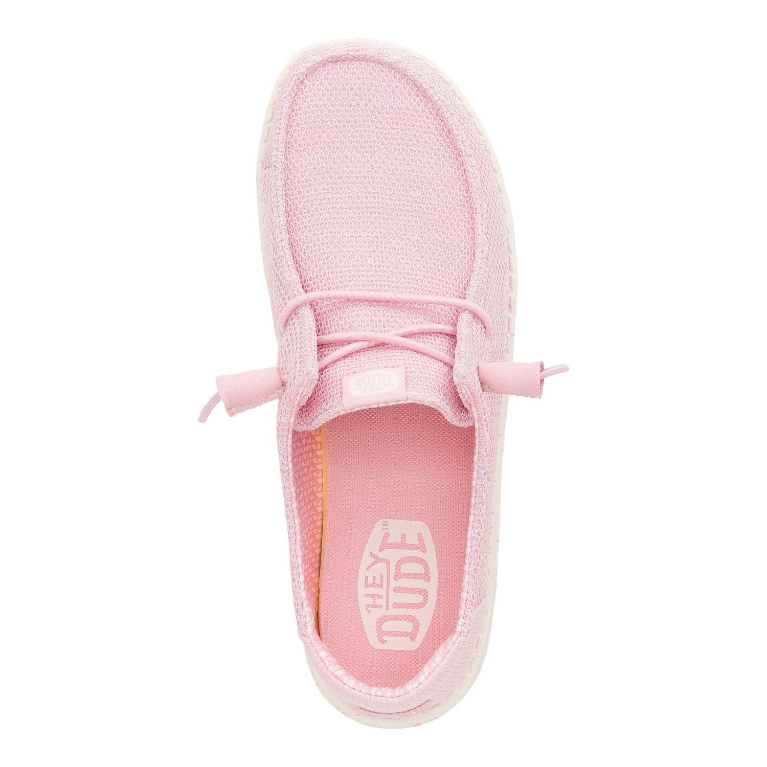 HEYDUDE Wendy Stretch Sox Rosette Size 8, Women’s Shoes, Slip-on Loafers, Comfortable & Light-Weight