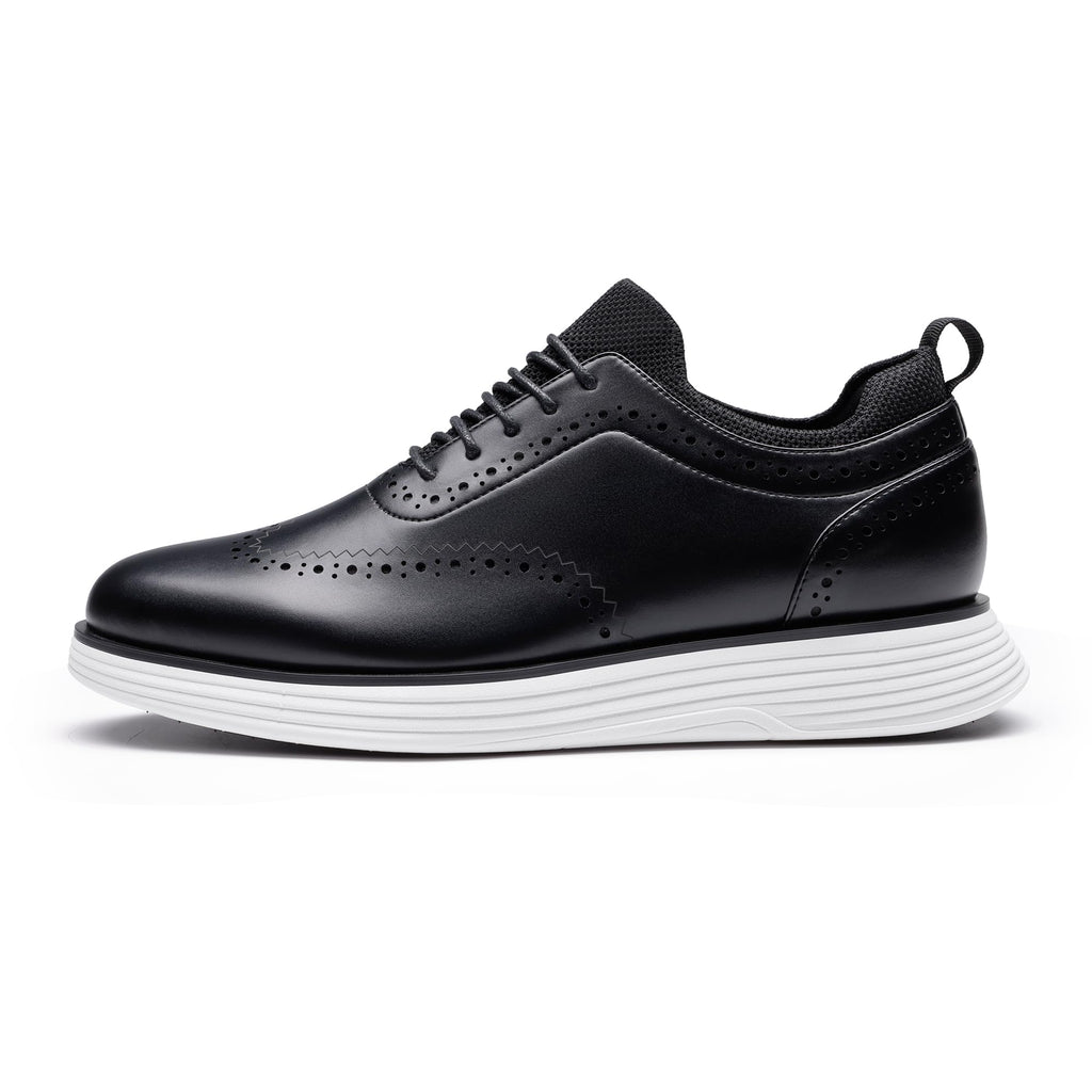 Bruno Marc Men's MaxFlex Dress Sneakers Oxfords Casual Wingtip Brogue Shoes,Size 13,Black,SBOX2326M