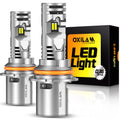OXILAM Upgraded 9004 LED Bulbs, 20000 Lumens 600% Super Brighter HB1 Led Bulbs, Ture 1:1 Size as Halogen Bulbs，6500K Cool White Wireless Kit for 9004 Blubs, Plug & Play, Pack of 2