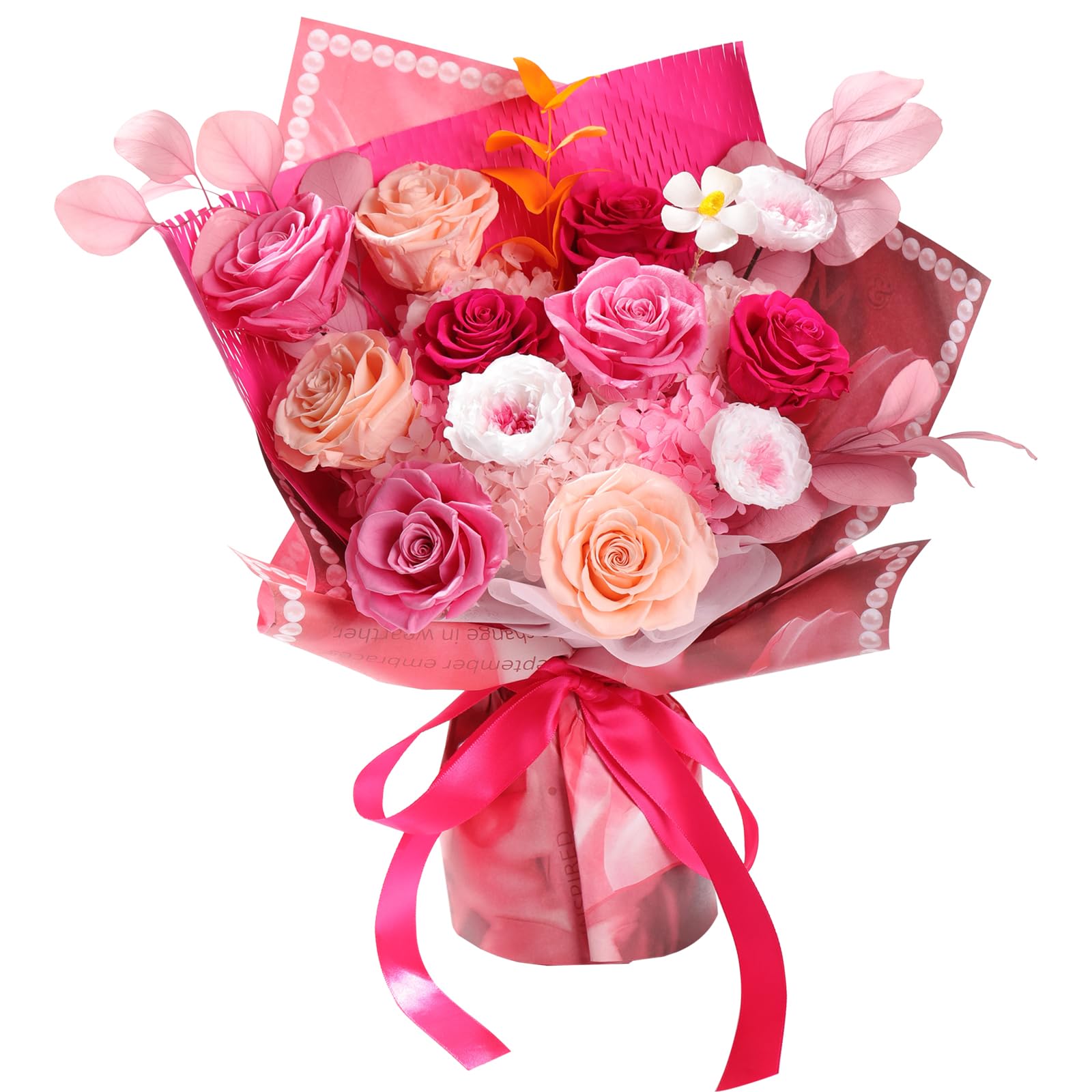 Lovenfold Preserved Flowers Bouquet 12 Mixed Multi-Color Roses for Delivery, Birthday Flowers Rose Gifts for Women Mom Grandma