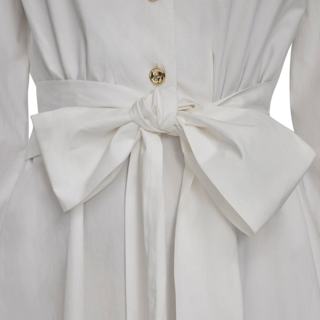 HALSTON H Women's Dress, Crisp White, 8
