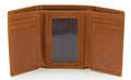Stealth Mode Trifold RFID Blocking Leather Wallet for Men (Beige)