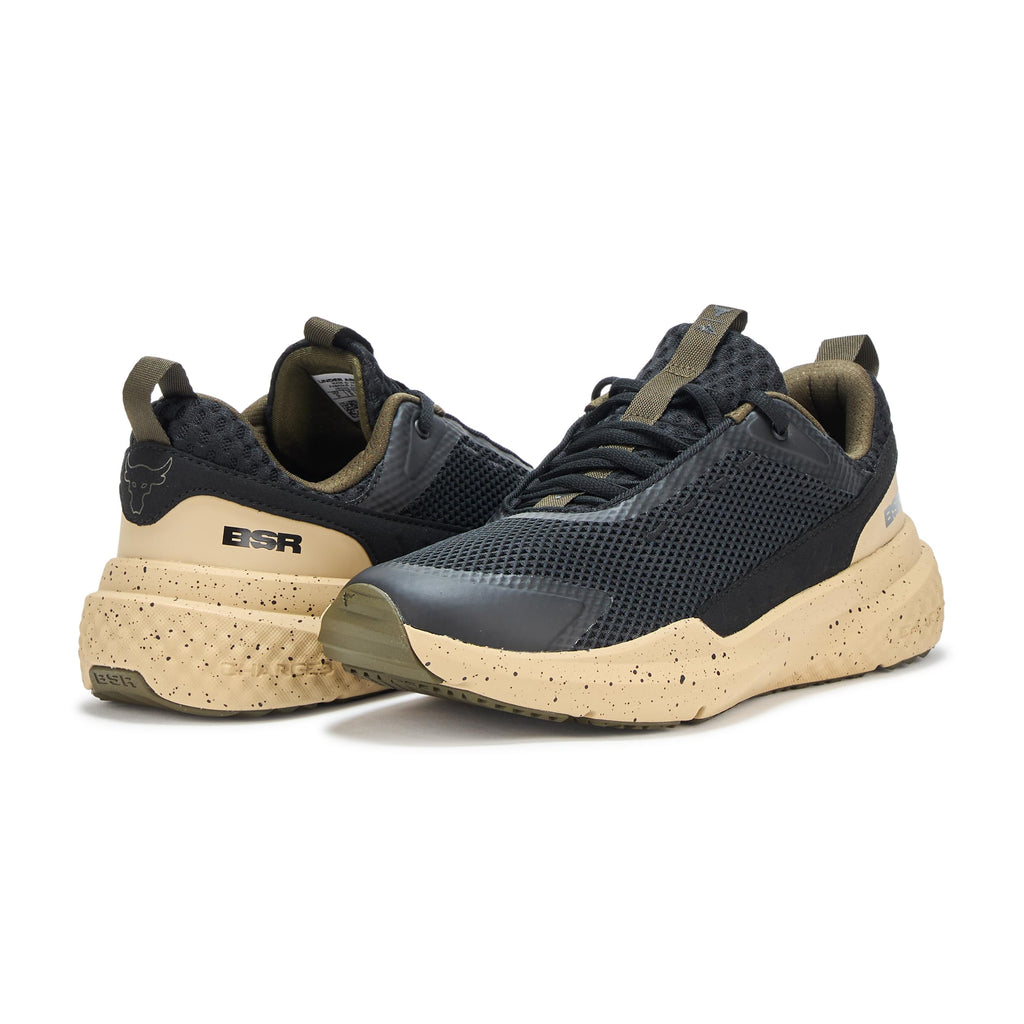 Under Armour Men's Project Rock Blood Sweat Respect 5, (006) Black/Field Khaki/Black, 11, US