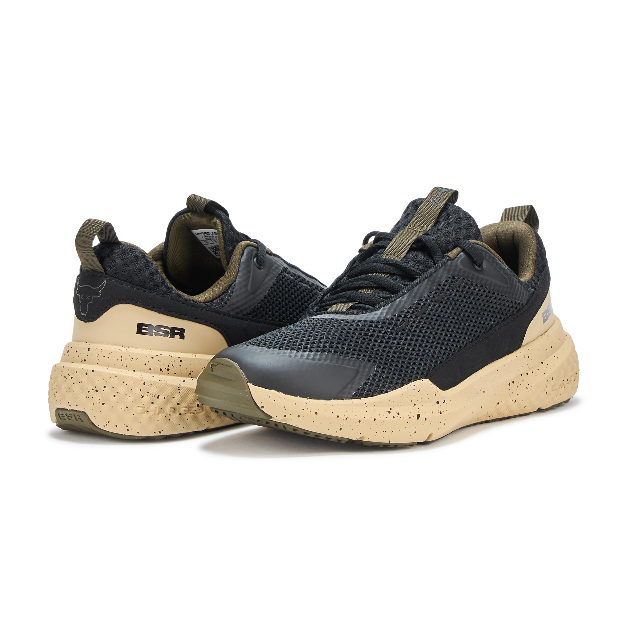 Under Armour Men's Project Rock Blood Sweat Respect 5, (006) Black/Field Khaki/Black, 11, US