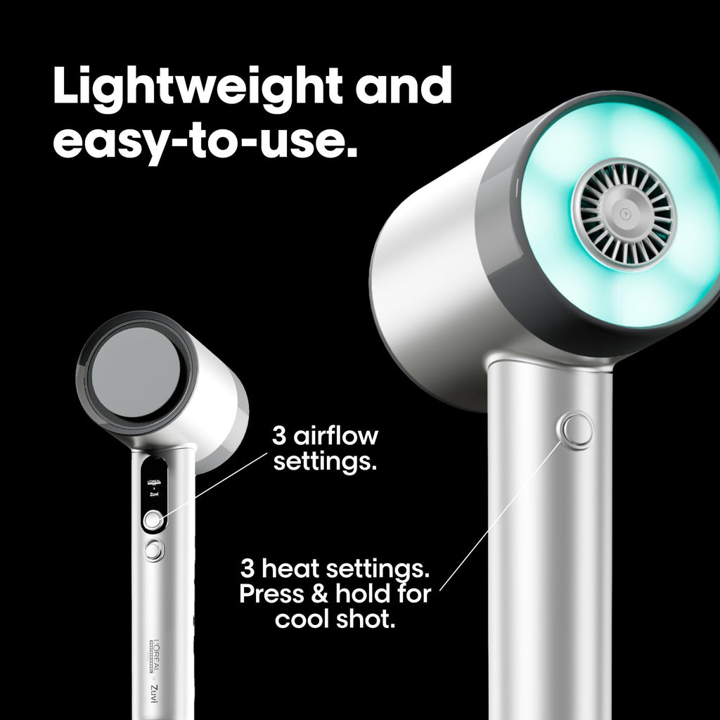 AirLight Pro Hair Dryer - Augmented with Infrared Light, Tested on All Hair Types, Fast Drying Without Damage