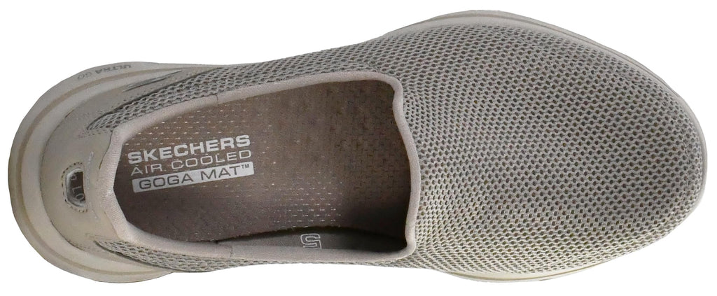 Skechers Women's Go Walk 5 Sneaker, Taupe, 7.5 Wide