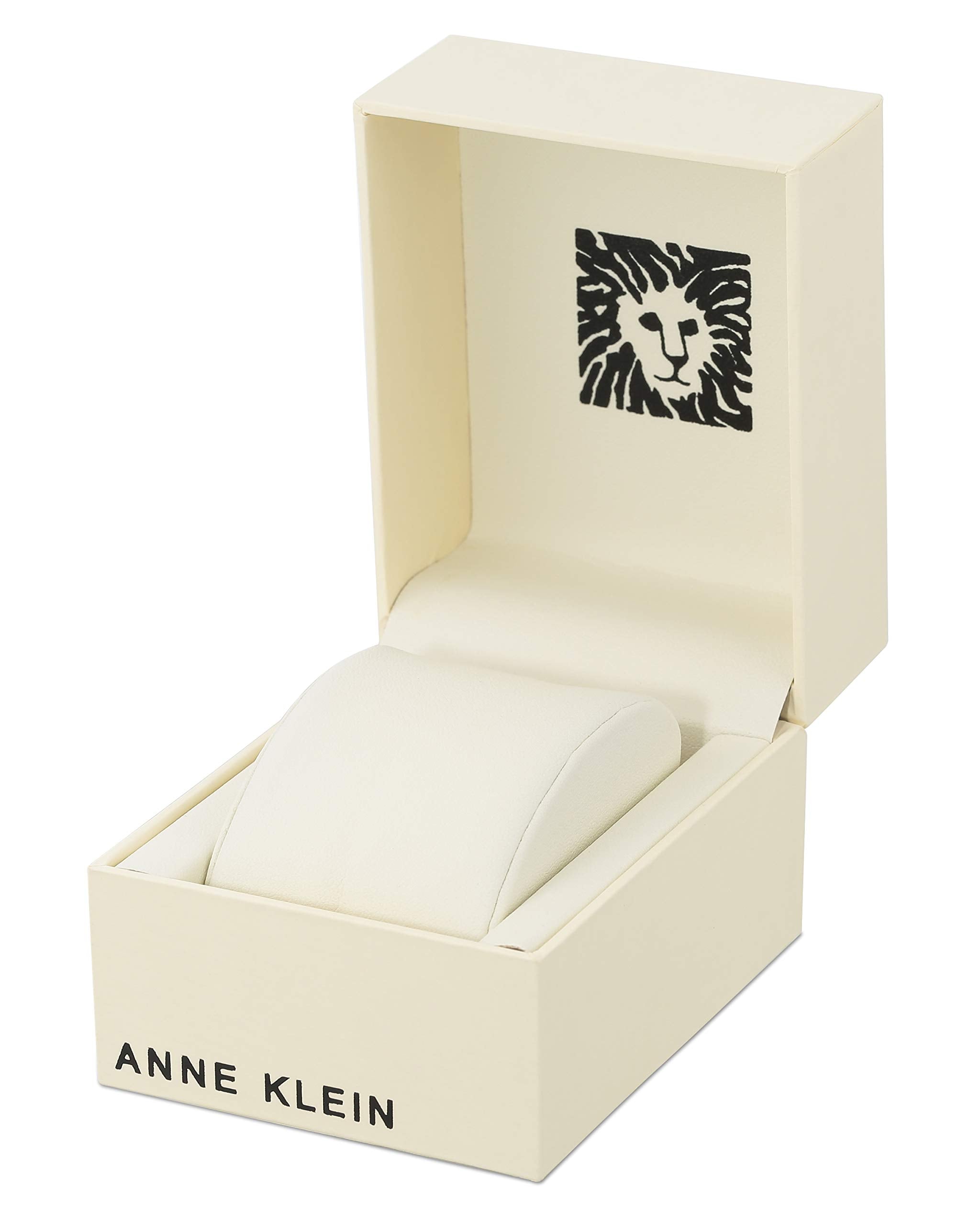 Anne Klein Women's AK/1018BKBK Black Ceramic Bracelet Watch with Diamond Accent