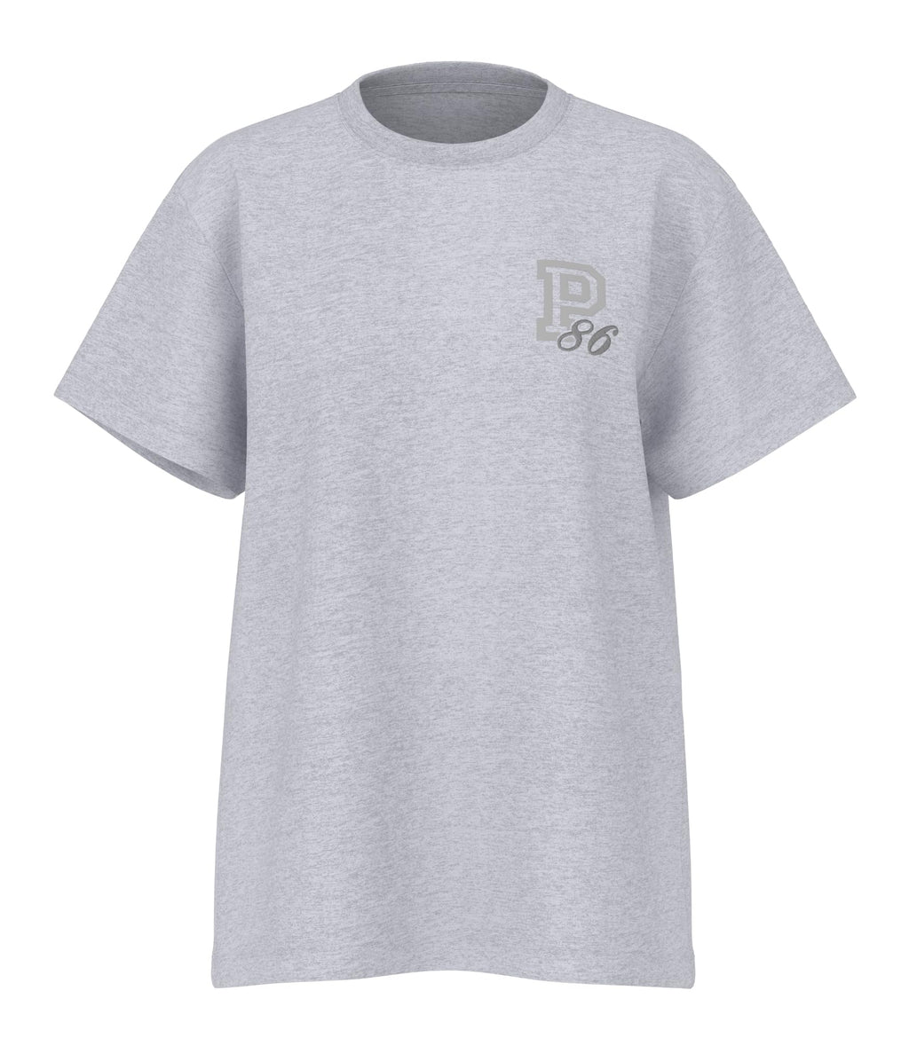 Victoria's Secret Pink Women's Oversized Campus Cotton T-Shirt, VS Medium Heather Grey, (M)