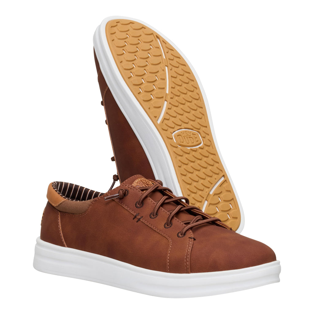 HEYDUDE Paul Pro Classic Cognac Size 11, Men's Shoes, Casual Sneakers, Comfortable & Light-Weight
