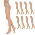 L'eggs Everyday Standard-Panty Sheer Toe Pantyhose for All Day Comfort, 100% Nylon, Nude, Size B (Pack of 8)