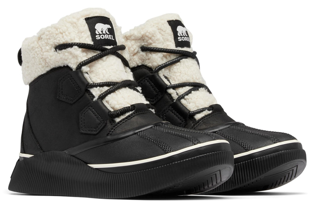SOREL Women's Out N About lV Chillz Waterproof Boot - Black, Chalk - 8