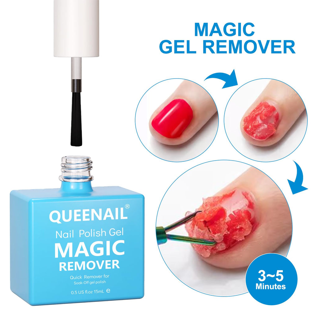2 * 15ml Gel Nail Polish Remover, Professional Nail Varnish Remover