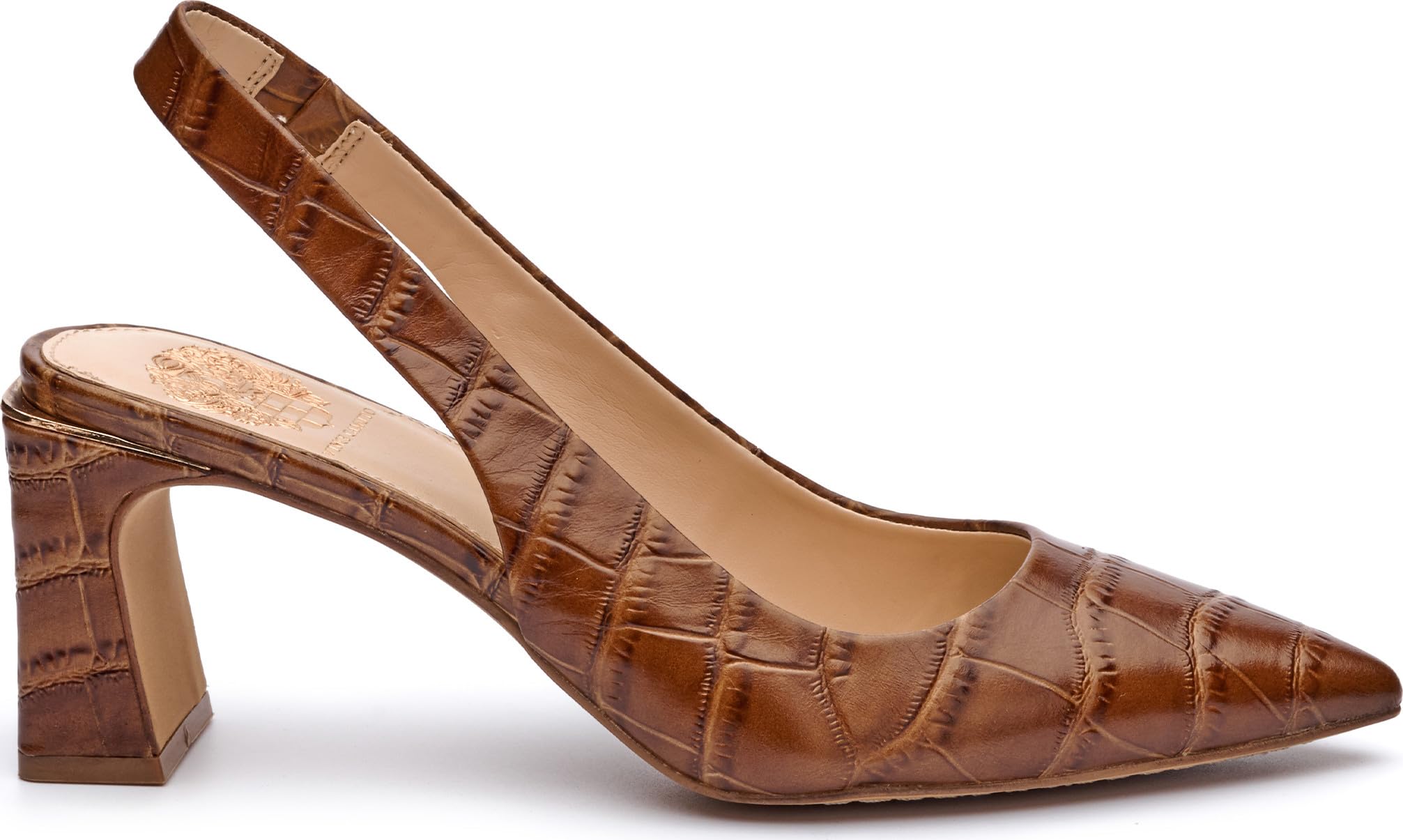 Vince Camuto womens Hamden Slingback Pump, Barn Brown, 7.5 US