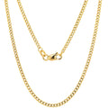 JEWELHEART 14K Gold Miami Cuban Link Chain Men - 1.85mm Diamond Cut Cuban Curb Chain - Dainty Yellow Real Gold Necklaces For Women with Lobster Clasp 16"