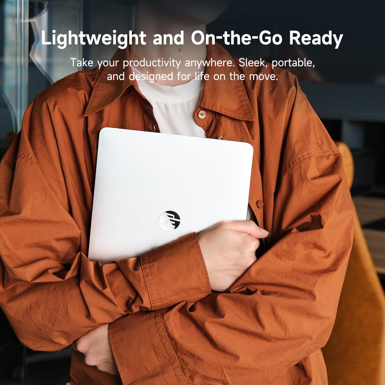 HP 14" Ultral Light Laptop for Students and Business, Intel Quad-Core, 8GB RAM, 192GB Storage(64GB eMMC+128GB Ghost Manta SD Card), 1 Year Office 365, USB C, Win 11 S