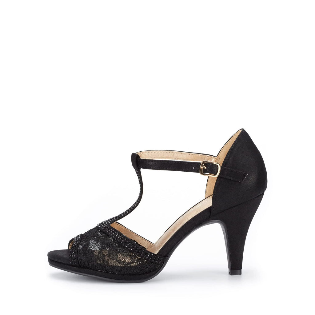 DREAM PAIRS Women's Stilettos Open Toe Pump Fashion Kitten Heel Sandals,Size 7.5,Black,AMORE_2