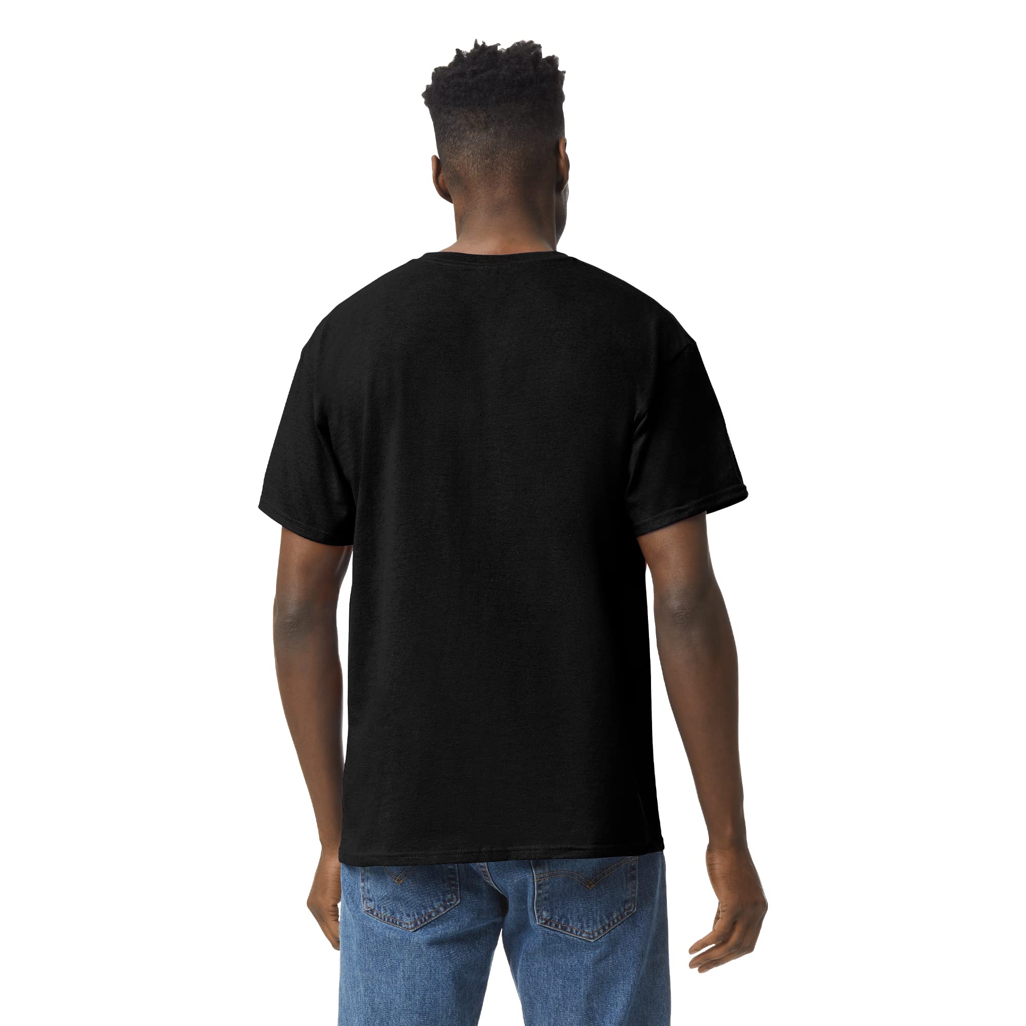Gildan mens Heavy Cotton T-shirt, Style G5000, Multipack T Shirt, Black (3-pack), 3X-Large US