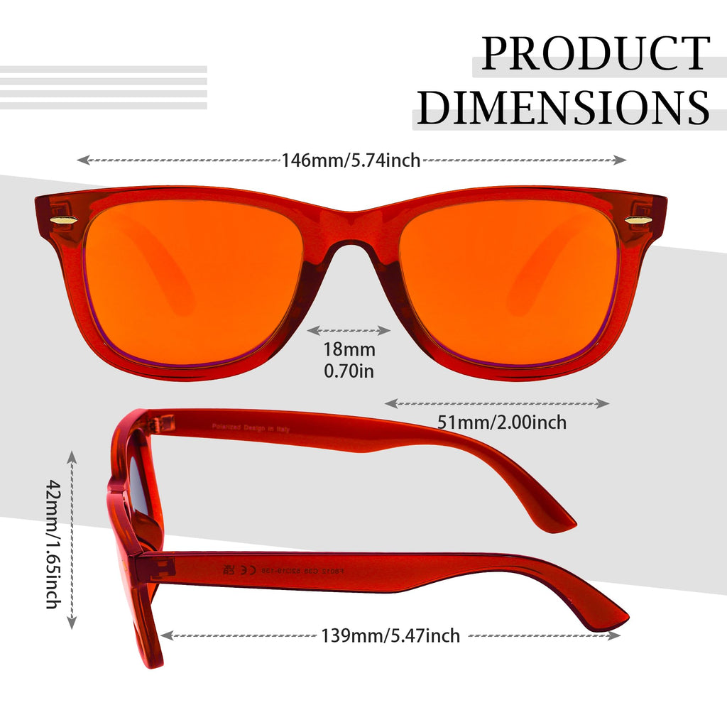 SIPHEW Polarized Sunglasses for Women & Men - UV400 Mirrored Beach Eyewear, Designer Unisex Fashion Sunglasses w/Medium Fit