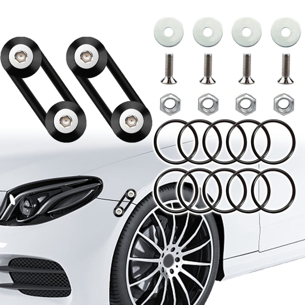 Mejiao Front Bumper Clips Black 12PC Quick Release Bumper Clips it Can be Applied to Front and Rear Bumpers,Trunks,Fenders,Hatches,Hoods,Etc.